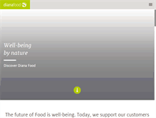 Tablet Screenshot of diana-food.com